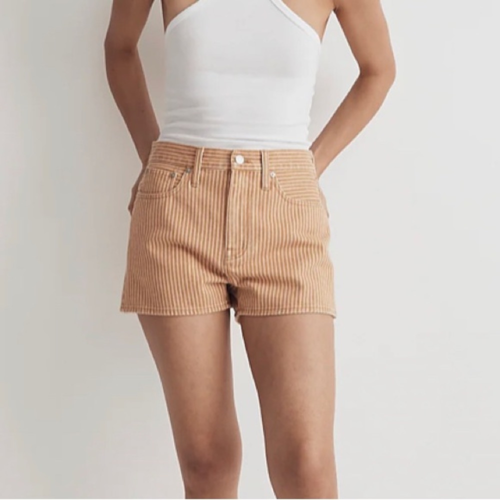 NWT Madewell Striped Shorts 28